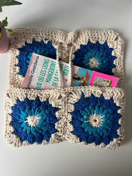 pochette livre liseuse Azur